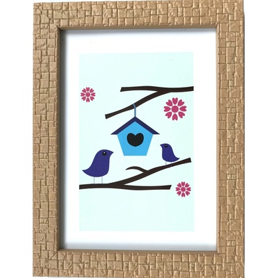 Bondecor Fotorám plastový PLF 1913 - strukturovaný hnědý Barva: Hnědý, Velikost: 10x15 – Zboží Živě