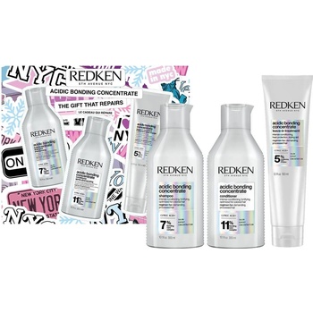 Redken Acidic Bonding Concentrat Комплект - Шампоан, Балсам и Крем, 2 х 300 + 150 ml