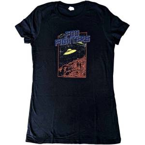 Foo Fighters UFOS 2015 European Tour (Back Print & Ex-Tour) Black M Дамски Риза (FOOTS46LB02)