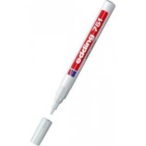 edding Маркер Edding 751, бял, от 1.0 до 2.0 mm, за различни повърхности (OK4700)