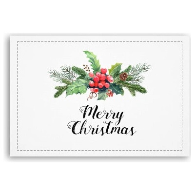 Fotoobraz 90x60 cm střední Merry Christmas
