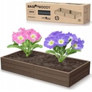 Prosperplast Vyvýšený záhon BASE WOODY hnedý 149,2 cm
