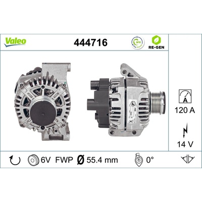 Alternátor VALEO 444716