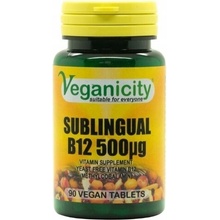 Veganicity vitamín B12 čierne ríbezle 90 ks