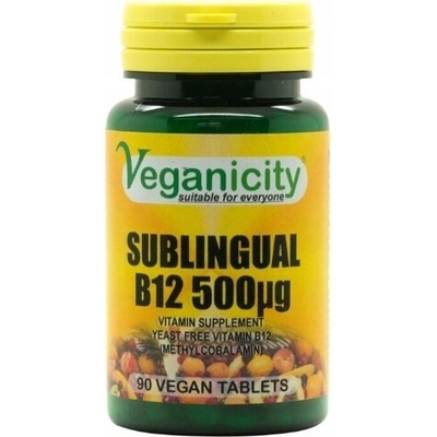Veganicity vitamín B12 čierne ríbezle 90 ks