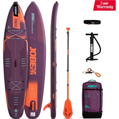 Paddleboard Jobe Aero Duna SUP Board 11'6 Package Purple