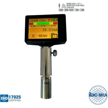 MIROTECH Твърдомер дурометър по Шор Microtech Shore Durometer A, Wireless+USB, 21100101, 0-100 HA, 0.01 mm, 1.4 mm, 35° пресечен конус D=0.79 mm (21100101)