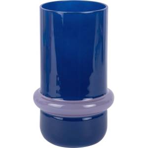 PT LIVING Тъмносиня стъклена ваза (височина 22 cm) Animado Anillo - PT LIVING (PT4418BL)