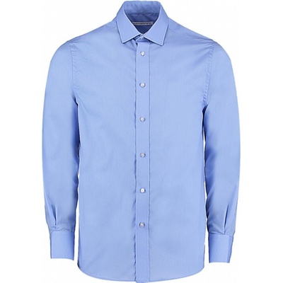 Kustom Kit Priliehavá košeľa Business s dlhými rukávmi svetlo modrá