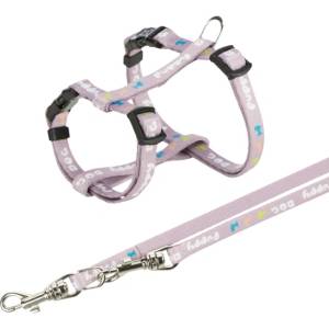 TRIXIE Junior Koмплект повод + нагръдник - Розов (15344)
