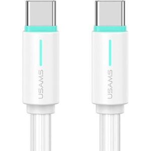 USAMS Кабел USB-C/USB-C 1m SJ73460W бял YU Series SJ734USB02 (US-SJ734 (Usa001500)