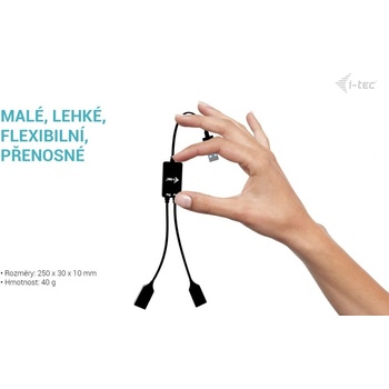 i-Tec USB-A Cable HUB 2 port (2x USB-A) U3CBLHUB2A