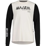 Maloja Мъжка фланелка с дълъг ръкав за колоездене Maloja HaunoldM. Cycling jersey - Shaded White Multi (056-4229-0411)