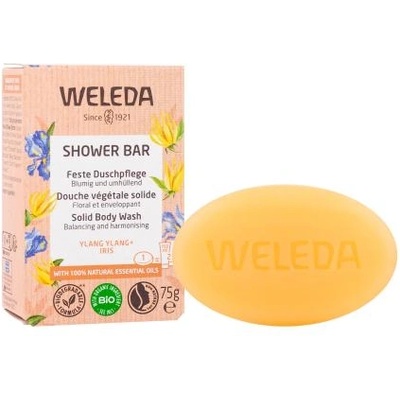 Weleda Shower Bar Ylang Ylang + Iris ароматерапевтичен твърд сапун за усещане за сигурност и увереност 75 гр за жени
