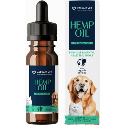 Valsam Vet HEMP OIL CBD olej pre psy a mačky 20 ml