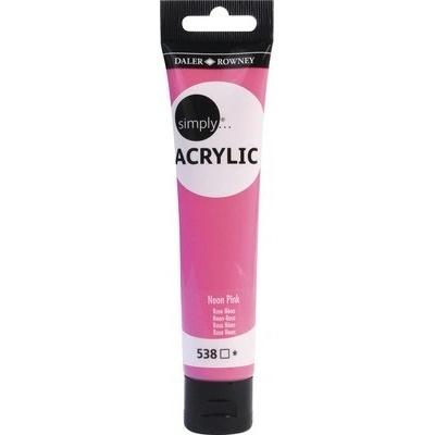 SIMPLY akrylová barva neon růžová 75 ml