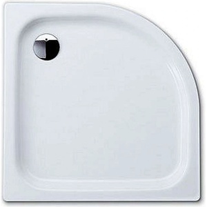 KALDEWEI Advantage - Четвърткръгла асиметрична душ-кабина „Zirkon 502-1, 75x90 см, бяла - душ-кабина, Perl-Effekt, без полистиролова основа 455600013001 (455600013001)