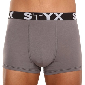 Styx Мъжки боксерки Styx спортна гума тъмносиви Styx | Siv | МЪЖЕ | XXL