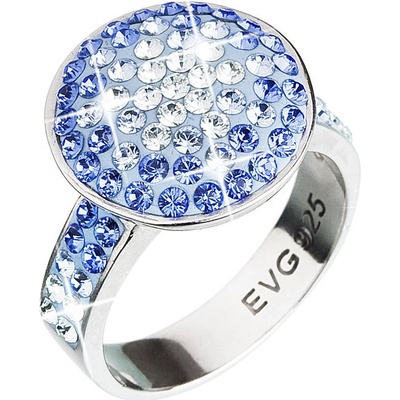 Pavona prsten se Swarovski Elements 35015.3 AQUA