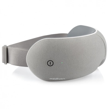 Medivon Масажор за очи Medivon Horizon VISION, Топъл компрес, Вибрации, Облекчава умората и напрежението, Bluetooth, Релаксиращи звуци, Сив (Horizon VISION)