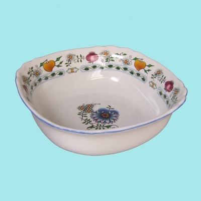Mísa salátová čtyřhranná italská NATURE barevný cibulák cibulový porcelán Dubí 10063-20480 19 cm