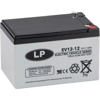 Image 1 of Ritar Оловна батерия RITAR EV12-12, AGM, 12V / 12 Ah, Терминал2, За електрически колички (RITAR-EV12-12)