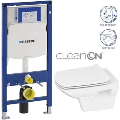 Geberit Duofix WC CERSANIT CARINA CLEANON + SEDÁTKO 111.300.00.5 CA3