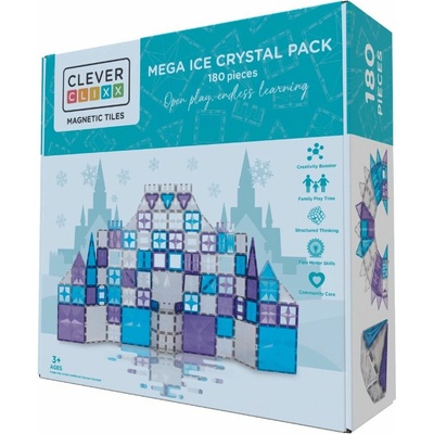 Cleverclixx Tiles veľká kryštálová súprava 180 ks