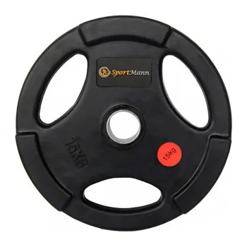 Image 1 of Sportmann Гумирана тежест Sportmann Deluxe 15 кг/ 51 мм