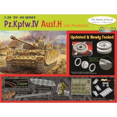 DRAGON Model Kit tank 6566 Pz.IV Ausf.H LATE PRODUCTION 34 6566 1:35