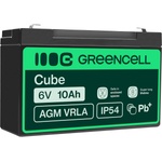 Green Cell Green Cell® AGM 6V 10Ah battery VRLA lead battery lead battery replacement battery gel battery battery cycle-proof unmanned toys, electric toys, alarm, emergency power, children's vehicles, children's