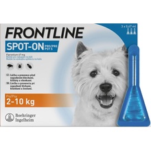 Frontline Spot-On Dog S 2-10 kg 3 x 0,67 ml