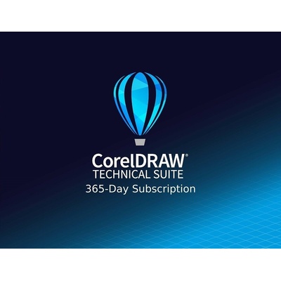 CorelDRAW Technical Suite 365 dní pronájem licence 5 50 EN/DE/FR/ES/BR/IT/CZ/PL/NL LCCDTSSUB12