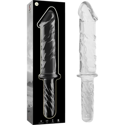 Ibiza Nebula Model 24 Dildo Borosilicate Glass 28.5 x 5 cm Clear