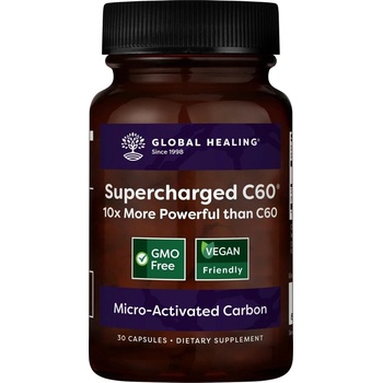 Global Healing Микроактивиран активен въглен 30 капсули | Global Healing (03114 (C60-30))