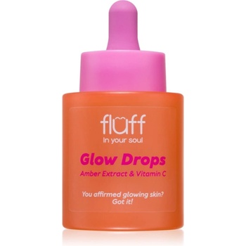 Fluff Glow Drops озаряващ серум с витамин С Amber Extract 30ml