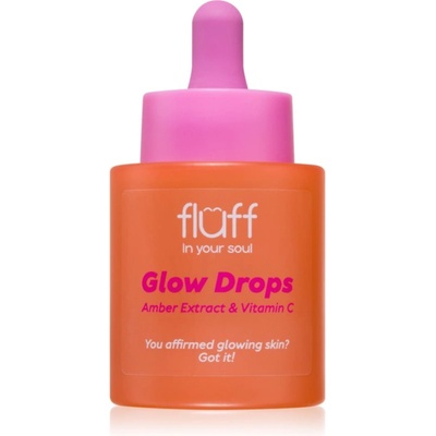 Fluff Glow Drops озаряващ серум с витамин С Amber Extract 30ml
