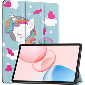 Techsuit Калъф за Honor Pad 10 - Techsuit - FoldPro - Еднорог - Син
