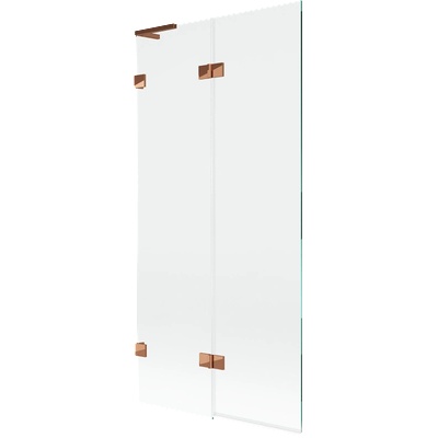 Mexen Lunar L параван за вана, ляв, 2-крилен, 90 x 150 см, прозрачен, розово злато - 897L-090-100-60-00-L (897L-090-100-60-00-L)