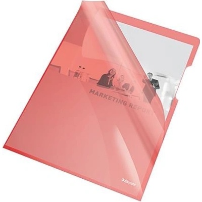 Esselte Premium A4 Dosky L PVC 150 mic vrecko 25 ks červené