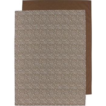 Meyco Baby Чаршаф за бебешка кошара Meyco Baby - 75 х 100 cm, 2 броя, Chocolate (443049)