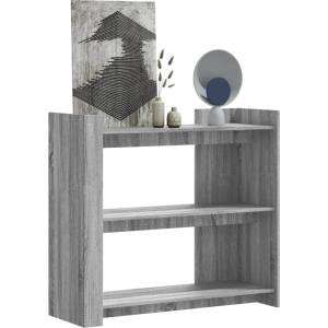 vidaXL Конзолна маса, сив сонома, 100x35x90 см, инженерно дърво (848477)