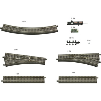Image 1 of Roco Комплект за допълнение на релсов път (подходящ за допълнение на дигитални комплекти) (51250)