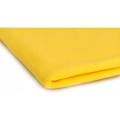 Polar fleece látka 200 g/m², šířka 150 cm, žlutý, metráž