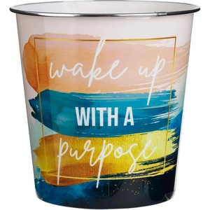  5 л пластмасово кошче за боклук с надпис Wake Up with a Purpose
