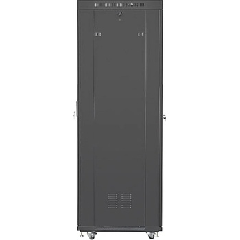 Lanberg rack cabinet 19" free-standing 42U/600x800 (flat pack) with glass door lcd black v2 (FF01-6842-12BL)