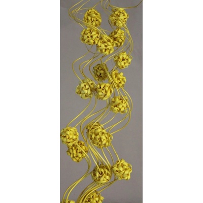 Curly ting with ball sv. žlutá