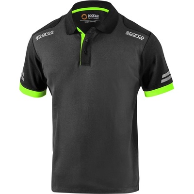 Sparco Toledo Tech Polo polokošeľa sivá-zelená