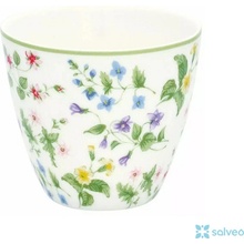 GREEN GATE Latte cup Karolina White zelená barva multi barva porcelán 350 ml