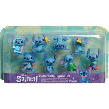 Disney Игрален комплект с фигури Disney Stitch - 8 броя (46254)